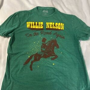 Urban Outfitters Green and Yellow Graphic Tee